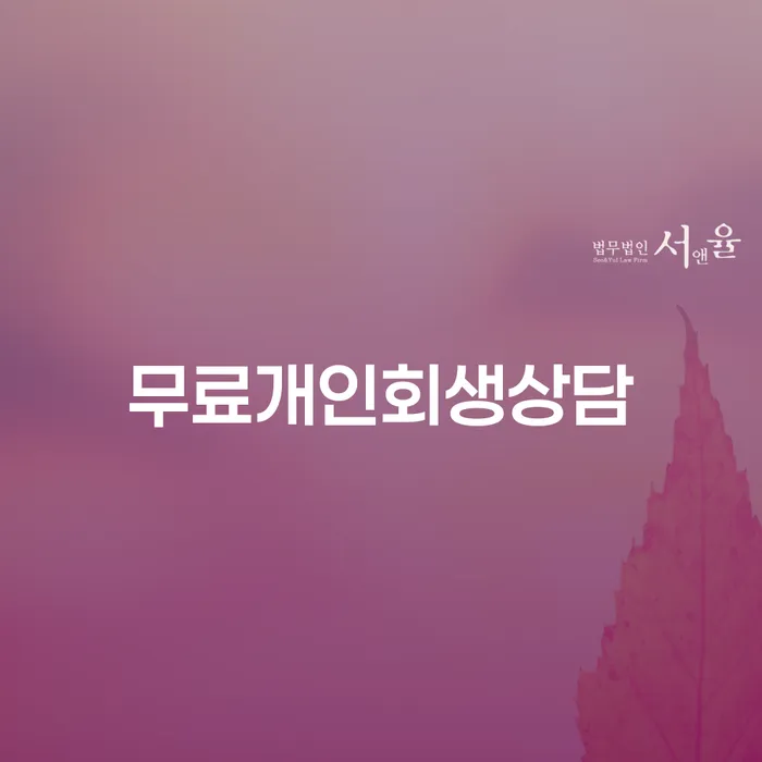 보이스피싱개인회생 대출 받은 돈채무조정 살고있는