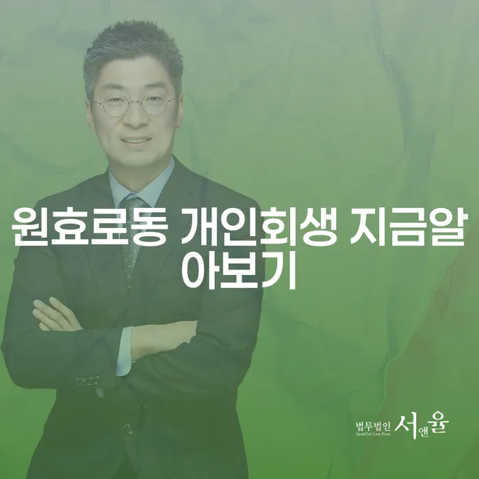 원효로동 개인회생 지금알아보기
